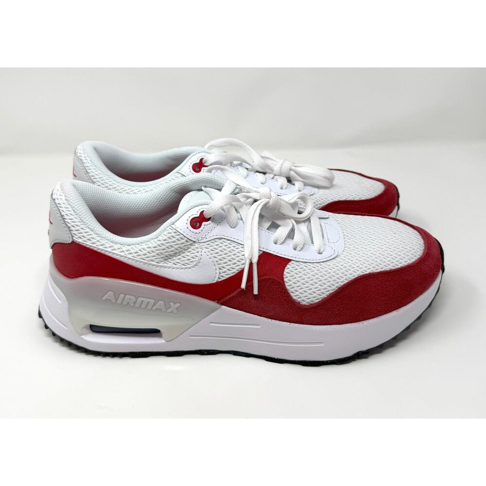 Nike Men's AirMax Systm, White/Red, Size 11 - Picture 2 of 6